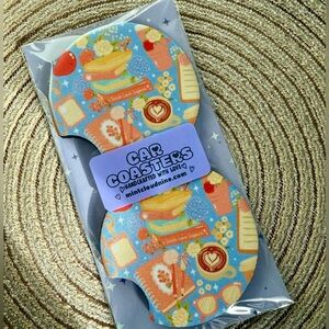 ☁️ 3/$30☁️ HANDCRAFTED CAR COASTER SET - LOVE TEACH INSPIRE